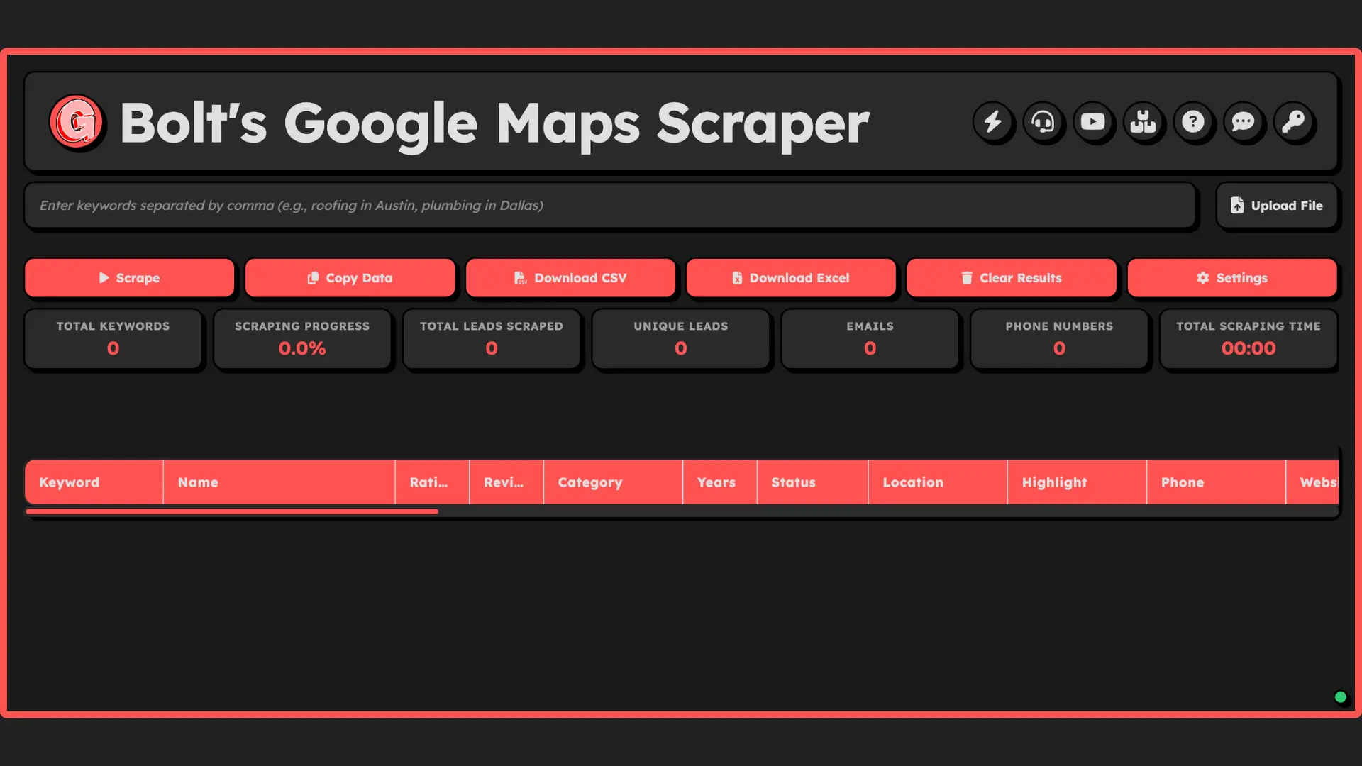 Bolt Scraper Dashboard